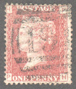 Great Britain Scott 33 Used Plate 148 - PH - Click Image to Close